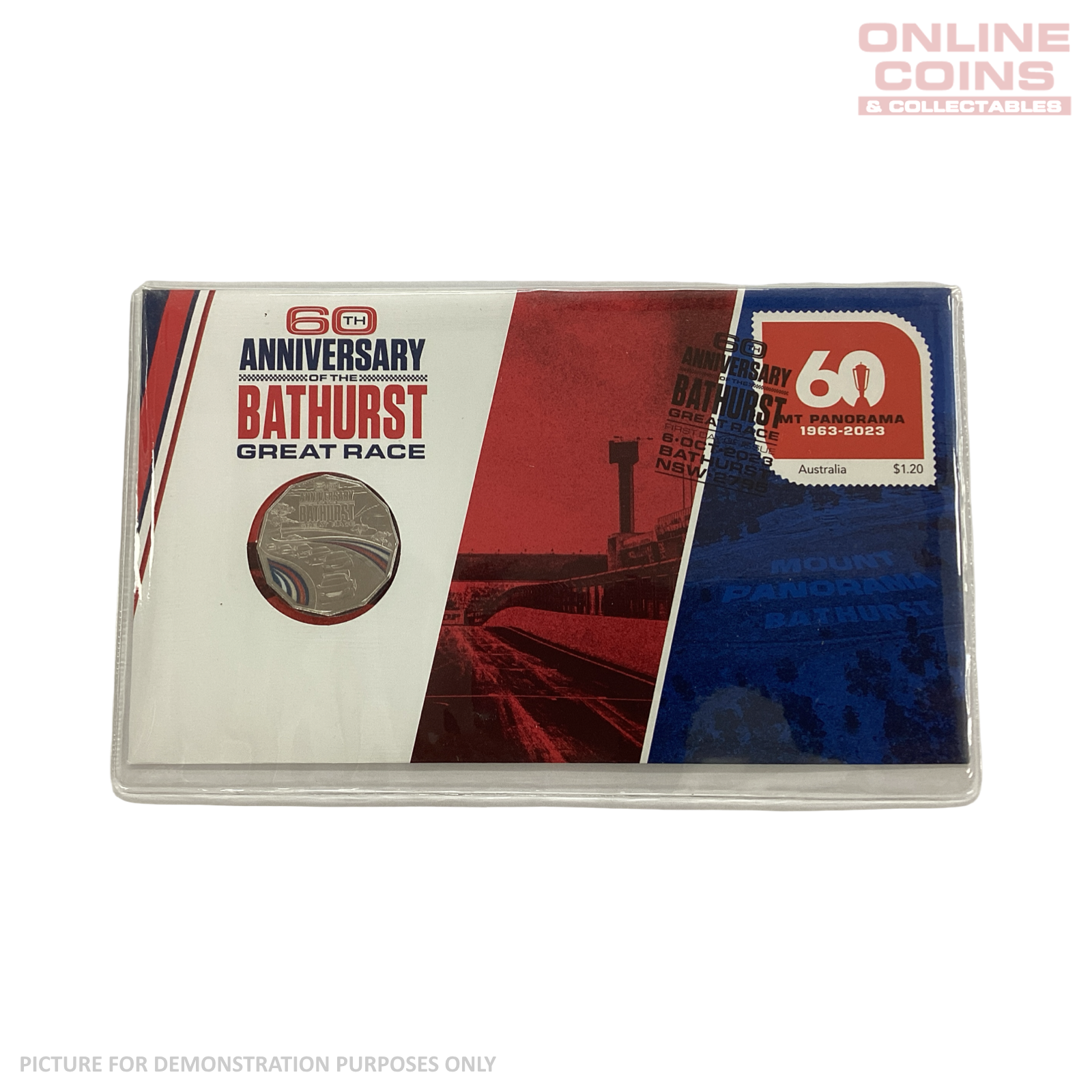 2023 60th Anniversary of the Bathurst Great Race Coloured 50c PNC